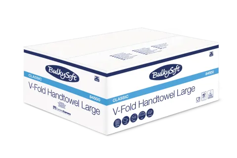 Papier mains V-Fold - 2 plis - pure cellulose - 21x24cm - 4000pcs