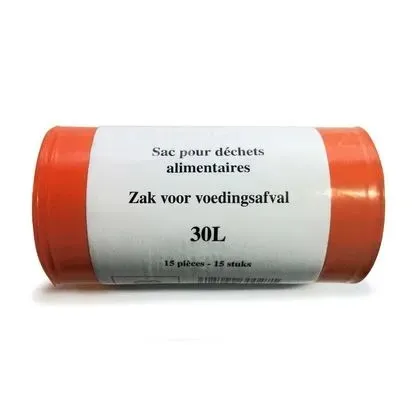 Sac poubelle - Bruxelles propreté - Orange 30L- 16s/rl