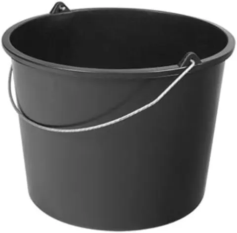 Seau noir - Pvc - 12L