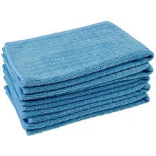 Torchon microfibre GAUFRE 50x70 cm BLEU	