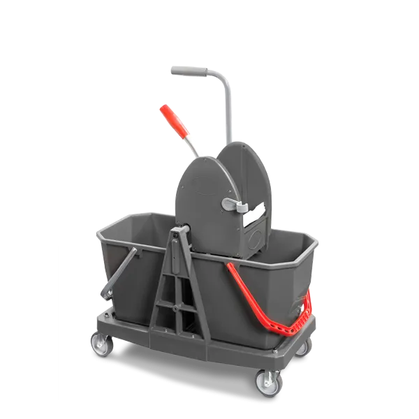 LZL C - Chariot double seau 2x15Lt avec presse