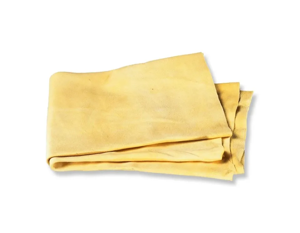 Peau de chamois naturelle véritable 52x35 cm